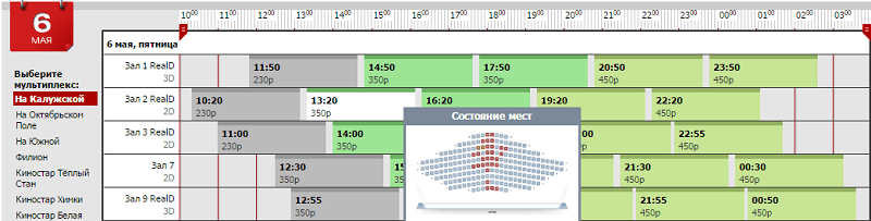 ПЕРВЫЙ МСТИТЕЛЬ: ПРОТИВОСТОЯНИЕ. Продажи билетов в Москве 6 мая (данные на 13:30 МСК) мститель мск 1330